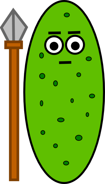 This Free Clip Arts Design Of Spear Green Final - Clip Art (342x600)