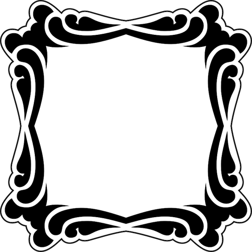 Mirror Frames Cliparts - Cuadro Vintage Vector Png (500x500)
