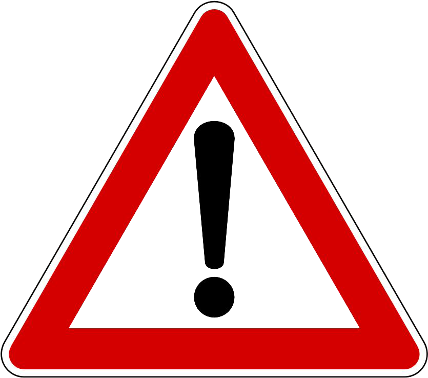 Disclaimer Symbol Png Picture - Red Triangle Sign (900x900)