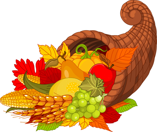 Harvest Set, Organic Foods Like Fruit And Vegetables, - Thanksgiving Coloring Book [book] (640x539)