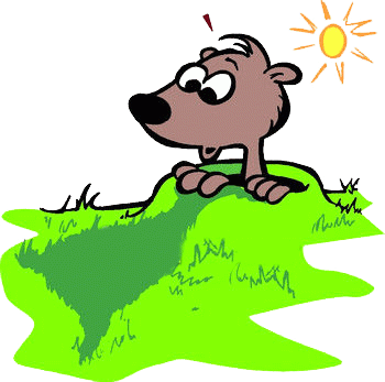 Amazing Groundhog Day Clip Art Ihypress Groundhog Day - Groundhog Seeing His Shadow (350x347)