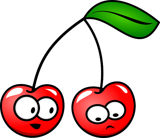 Cherry Pie Cartoon Drawing Clip Art - Cartoon Food (640x554)