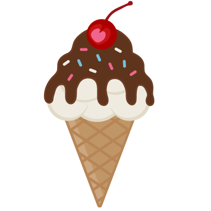 Cherry ﻿ice Cream Clipart - Ice Cream Cone Clip Art Free (432x432)