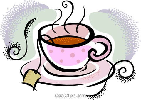 Cup Of Tea Royalty Free Vector Clip Art Illustration - Cup Of Tea Clipart (480x341)
