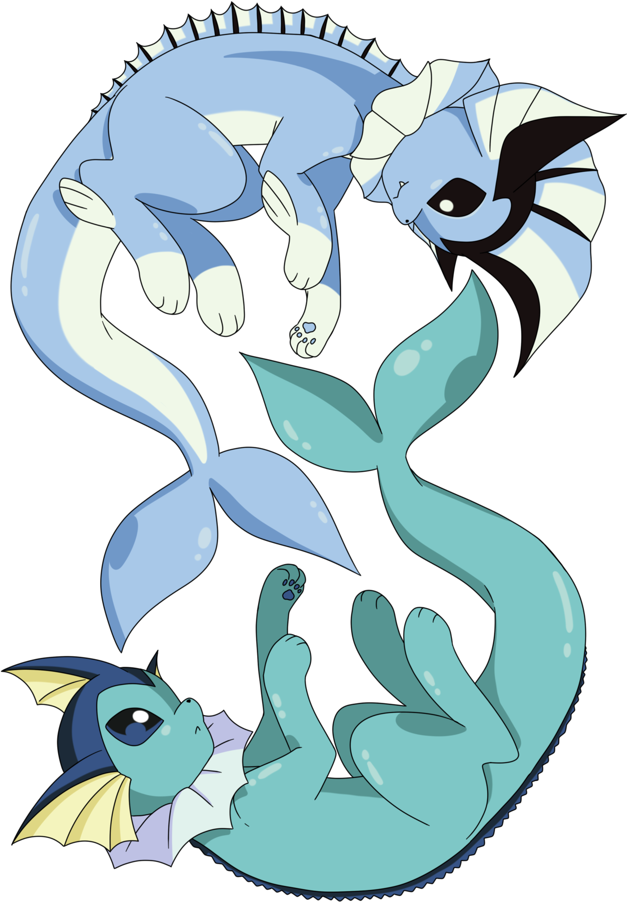 Vaporeon Beta Design (1280x1844)