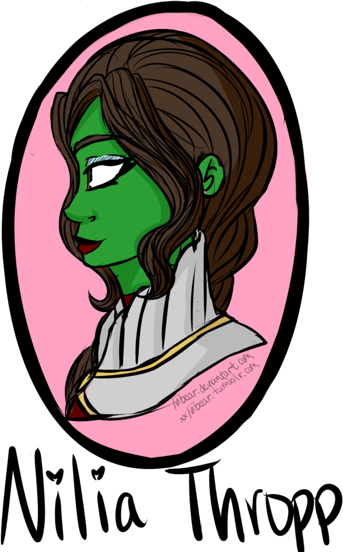 Nilia Portrait By Sydnrella - Cartoon (712x1121)