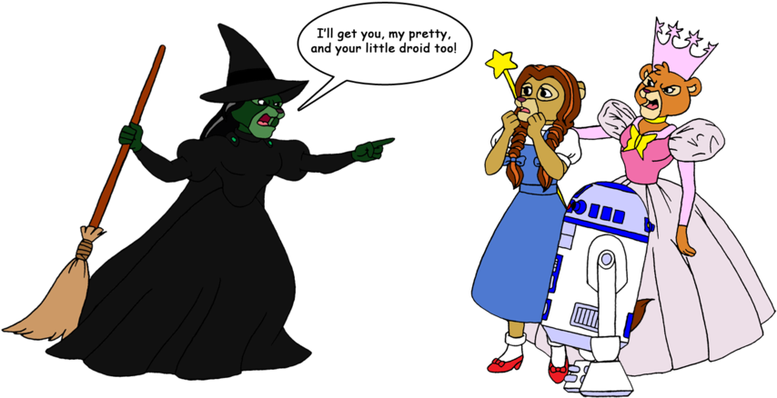 I'll Get You, My Pretty By Retrouniverseart - The Wizard Of Oz (900x457)