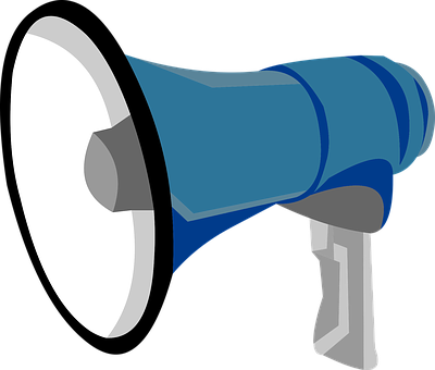 Megaphone, Loudspeaker, Graphic, Design - Graphic Design (400x340)