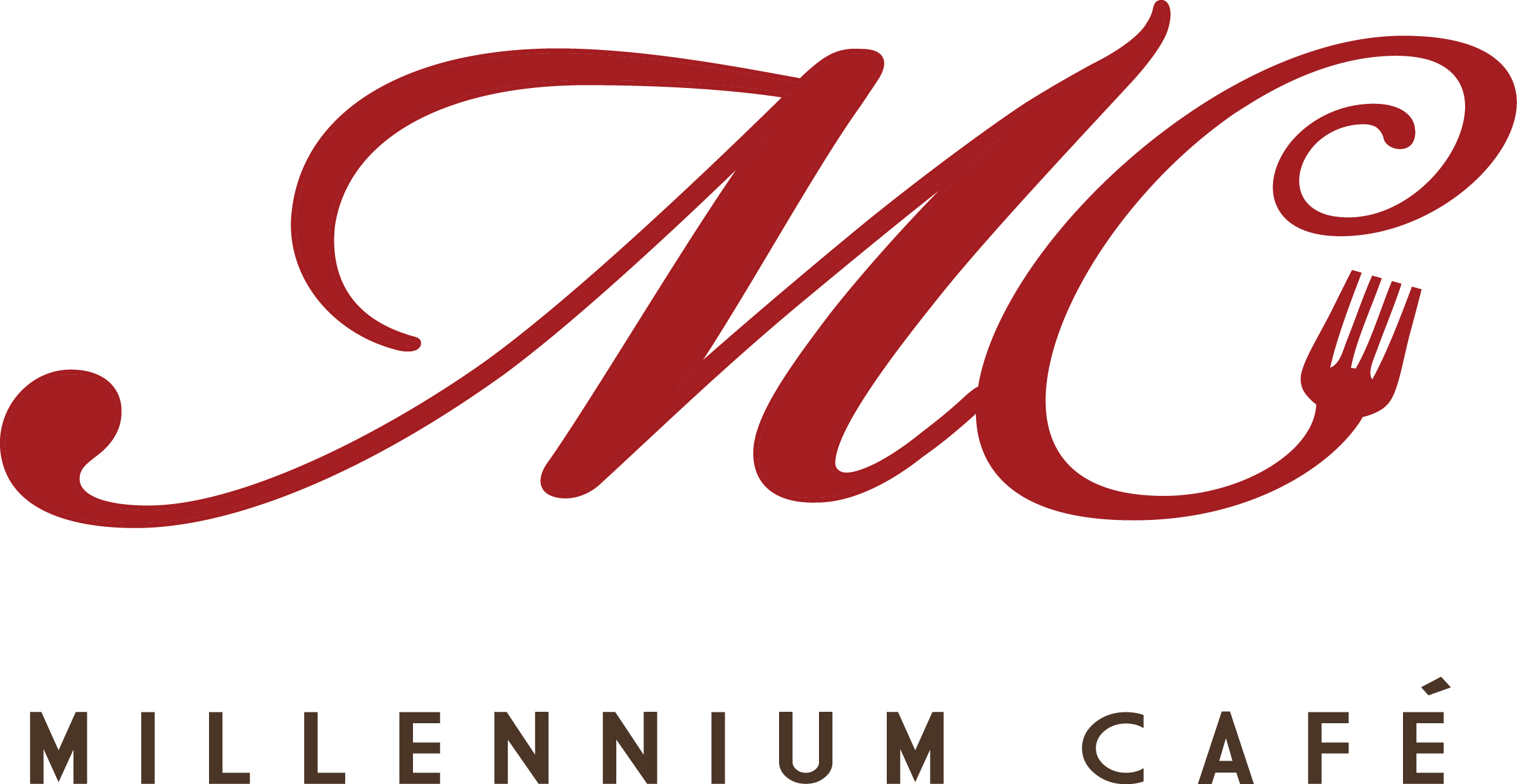 Perkins Management Services Food Service Management - Millennium Cafe Logo (2395x1238)