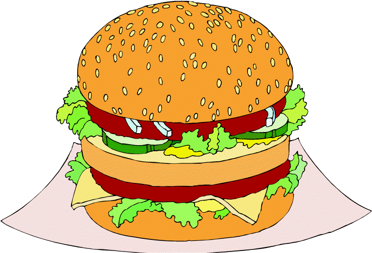 Burger Pictures - Drawings Of Big Macs (750x514)