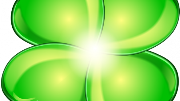 New Pictures Of Four Leaf Clover For Luck - Four-leaf Clover (585x329)