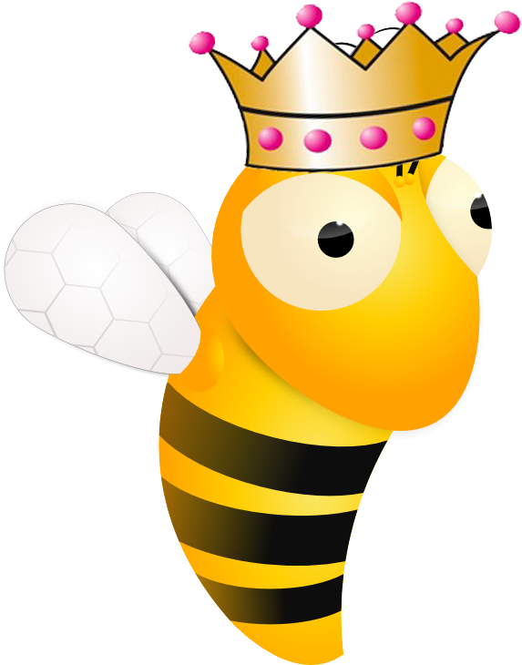 Queen Bee Image - Lil Hummel-biene Karte (573x730)
