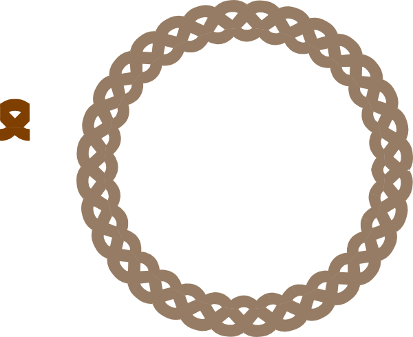 Circle Frame Braid Tan Clip Art At Clker - Cirkle Frame Png (600x489)