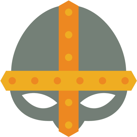 Flat Helmet War Soldier - Viking Helmet Png (512x512)
