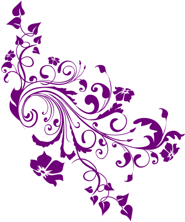 Purple Swirl Design Dszek Httrnlkli Kpek Clipart Zarots - Pretty Flower Design Shower Curtain (615x737)