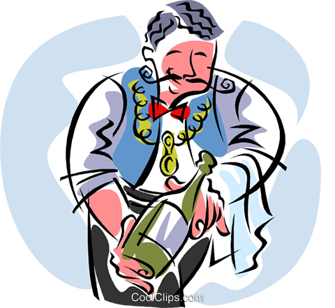 Steward, Cook, Restaurant, Canteen Png Image And Clipart - Wine Service Clipart (480x442)