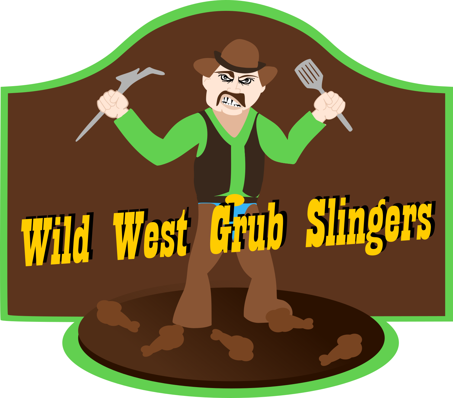 Bold, Playful, American Restaurant Logo Design For - Cartoon (1500x1317)