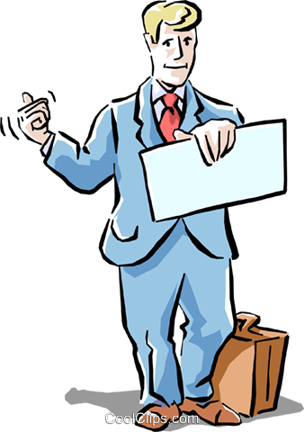 Businessman Royalty Free Vector Clip Art Illustration - Regulatory Compliance (338x480)