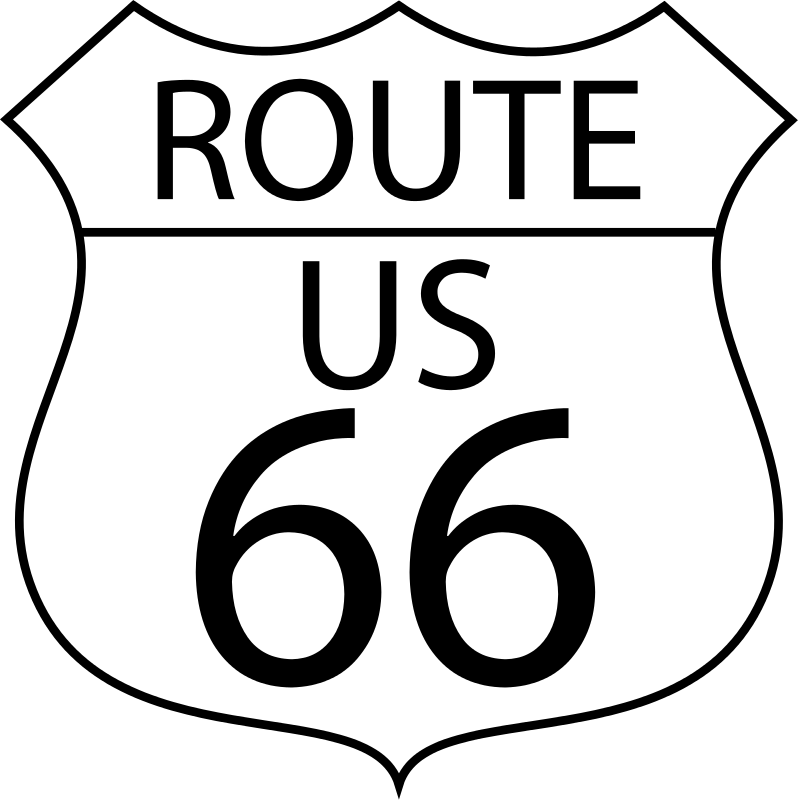 Route Us 66 Sign Png (798x800)
