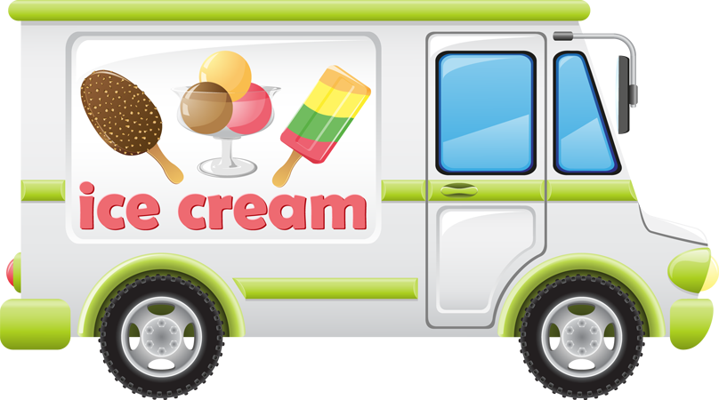 An Ice Cream Truck Clip Art Can Be Used In A Children's - Ice Cream Truck Clip Art (808x450)