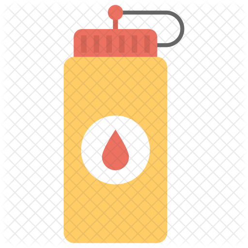 Mustard Sauce Icon - Water Bottle (512x512)