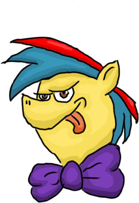 Greengraphite, Bowtie, Brown Eyes, Multicolored Hair, - Cartoon (480x800)