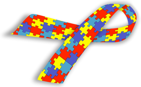 The Term Autism Describes A Range Of Developmental - Autism Awareness Ribbon Png (600x370)