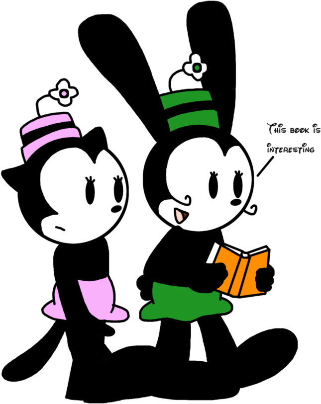 Ortensia With Fanny Reading A Book By Marcospower1996 - Cartoon (894x894)