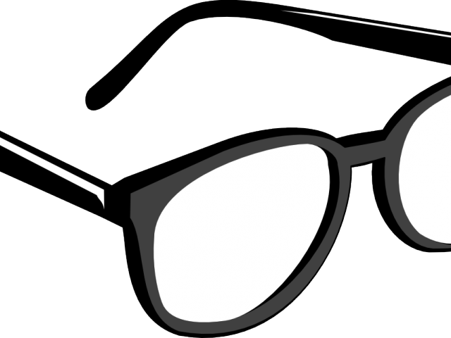 Optical Clipart Transparent Object - Black Glasses Transparent Background (640x480)