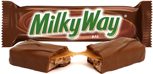 Candy Corn - Milky Way Candy Bar (500x500)