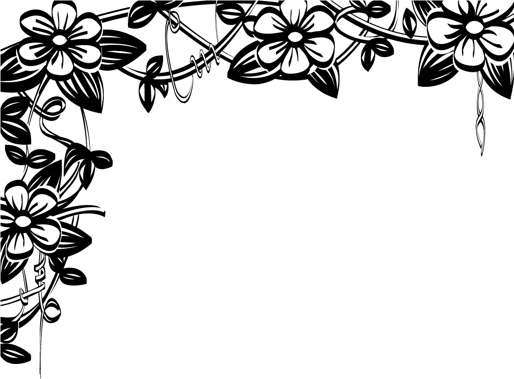 Gif border. Цветы на столе рисунок. Black and White Floral Design border. Black Flower Boarder. Rame Flower Black and White.
