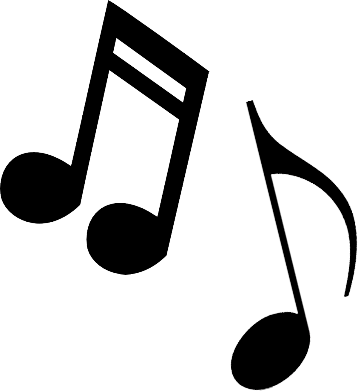 Musical Clip Art Music Notes - Transparent Background Musical Note (1200x1312)