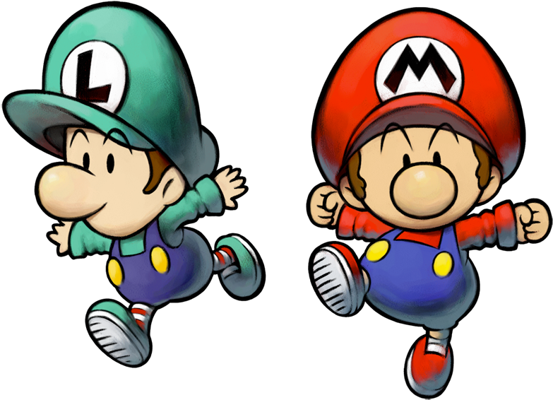Mario & Luigi - Baby Mario And Baby Luigi Partners In Time (977x802)