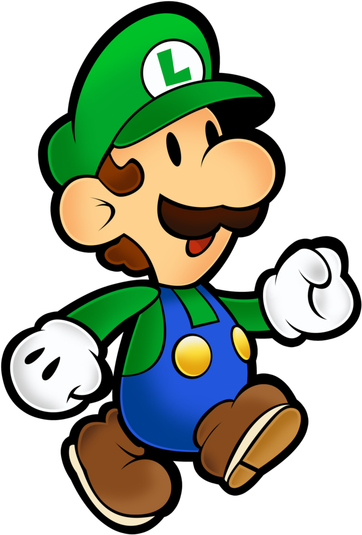 Super Paper Mario 10th By Fawfulthegreat64 - Super Paper Mario Luigi (739x1082)