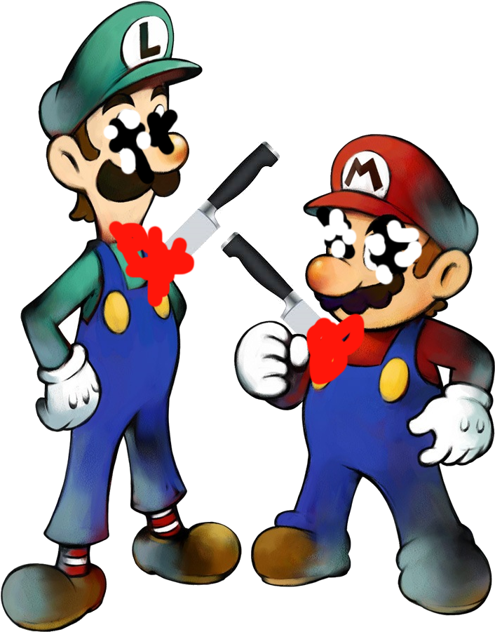 Dead Mario - Mario And Luigi Superstar Saga (800x936)