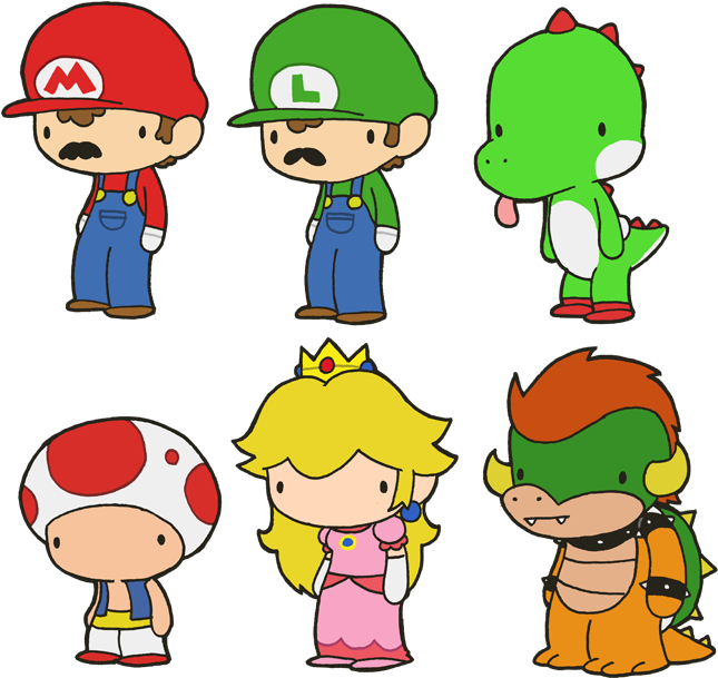 Lil' Super Mario Bros - Cartoon (660x629)