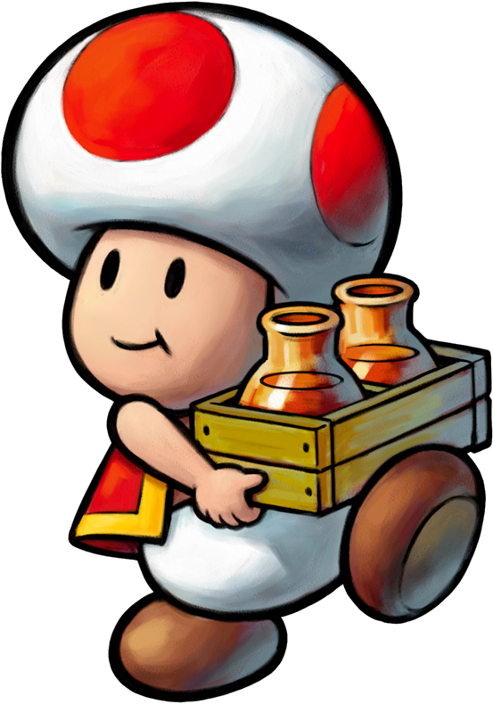 Toad - Mario And Luigi Toad (553x790)