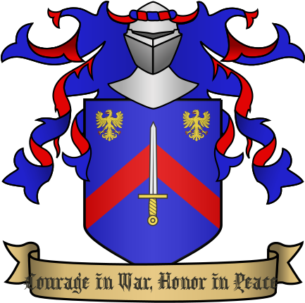 Courage In War, Honor In Peace - Coat Of Arms Generator (432x446)
