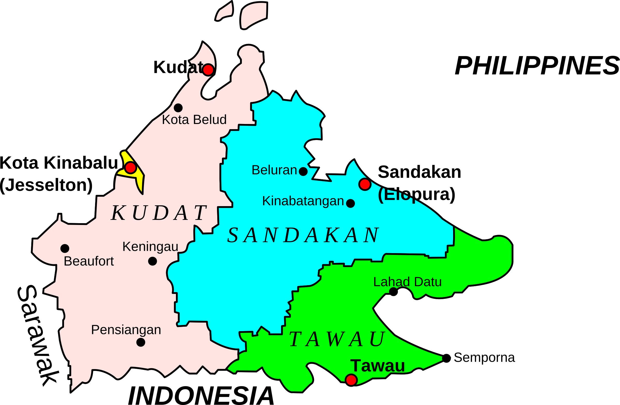 Sabah Map Vector (2400x1568)