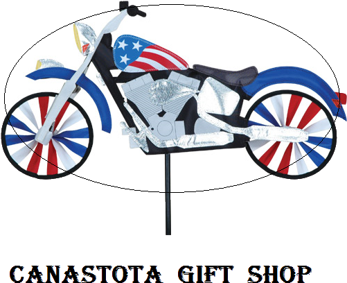 22" Patriotic Motorcycle Spinners Upc - 22" Patriotic Motorcycle Wind Spinner (500x500)