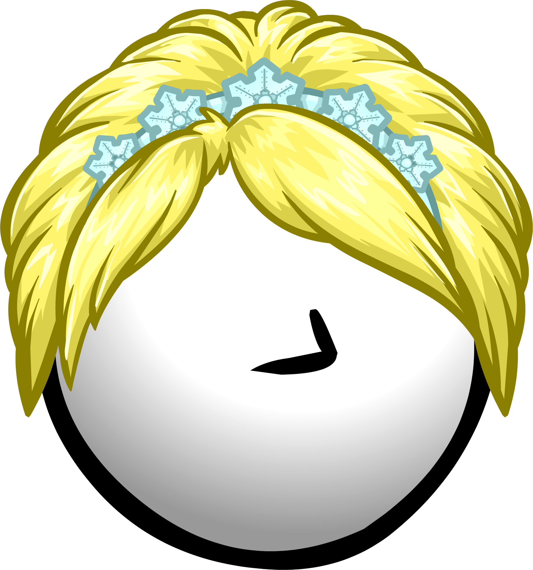 Snow Fairy Hair Clothing Icon Id 1091 - Club Penguin Blonde Hair (1760x1884)