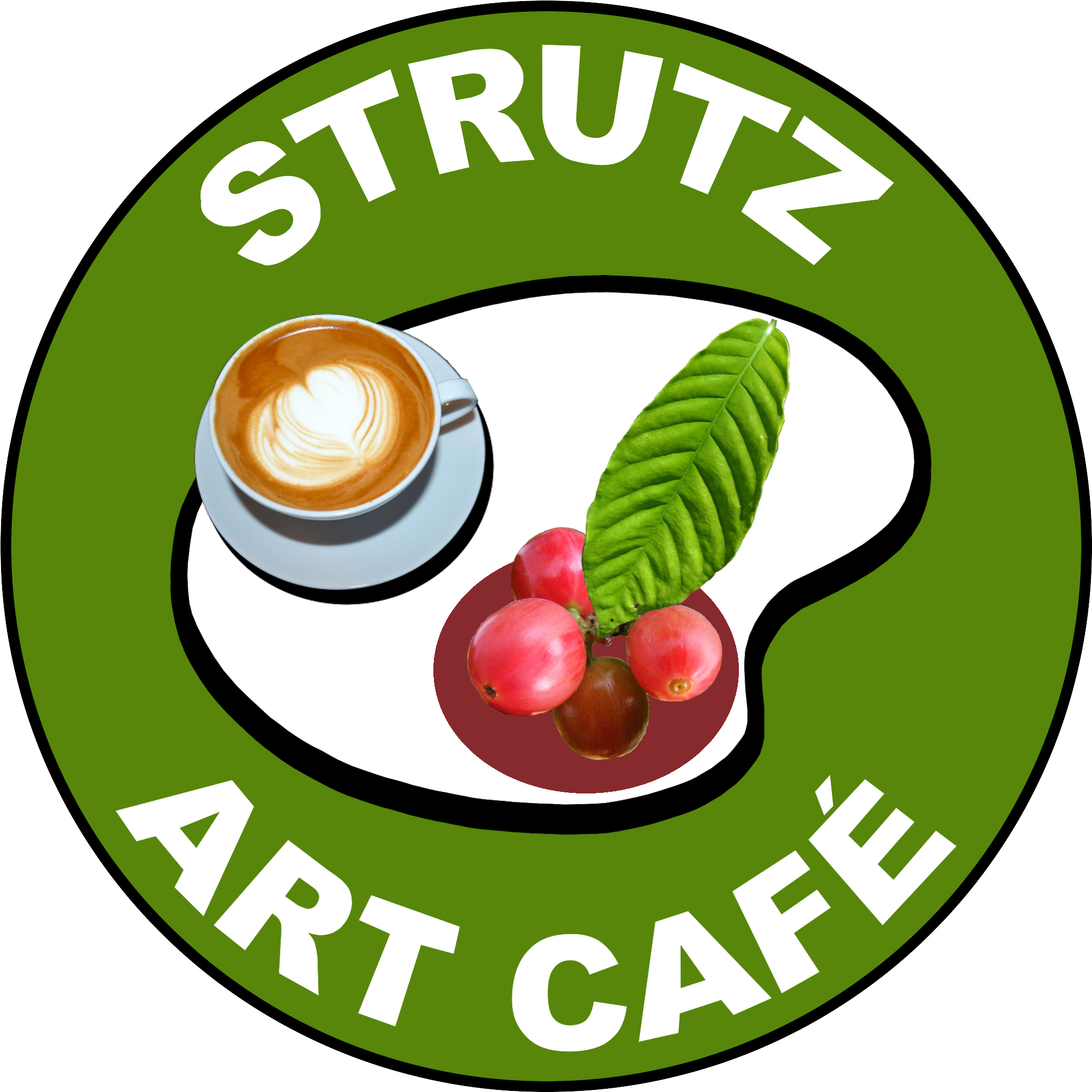 Logo Design Strutz Art Cafe Png V2 - Design (2200x2200)