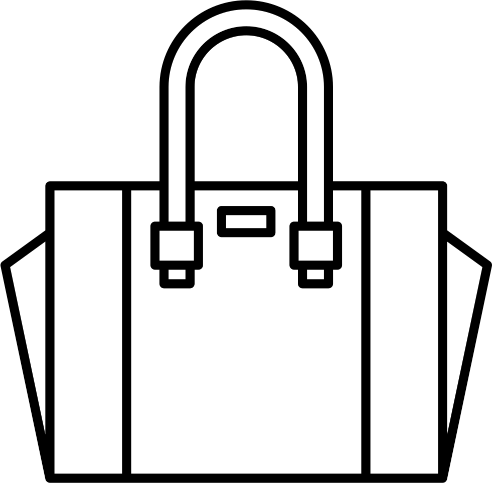 Hand Bag Outline Comments - Hand Bag Outline (981x964)