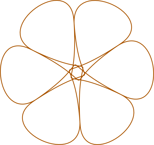 Flower Blank Clip Art At Clker - Clip Art (600x564)
