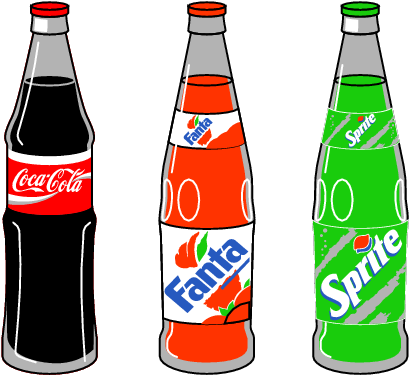 Coca Cola Logos, Gratis Logos Clipart - Coca Cola Bottle In Clip Art (428x392)