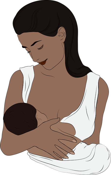 Breastfeeding Cliparts 1, Buy Clip Art - Woman Breastfeeding In Png (458x720)
