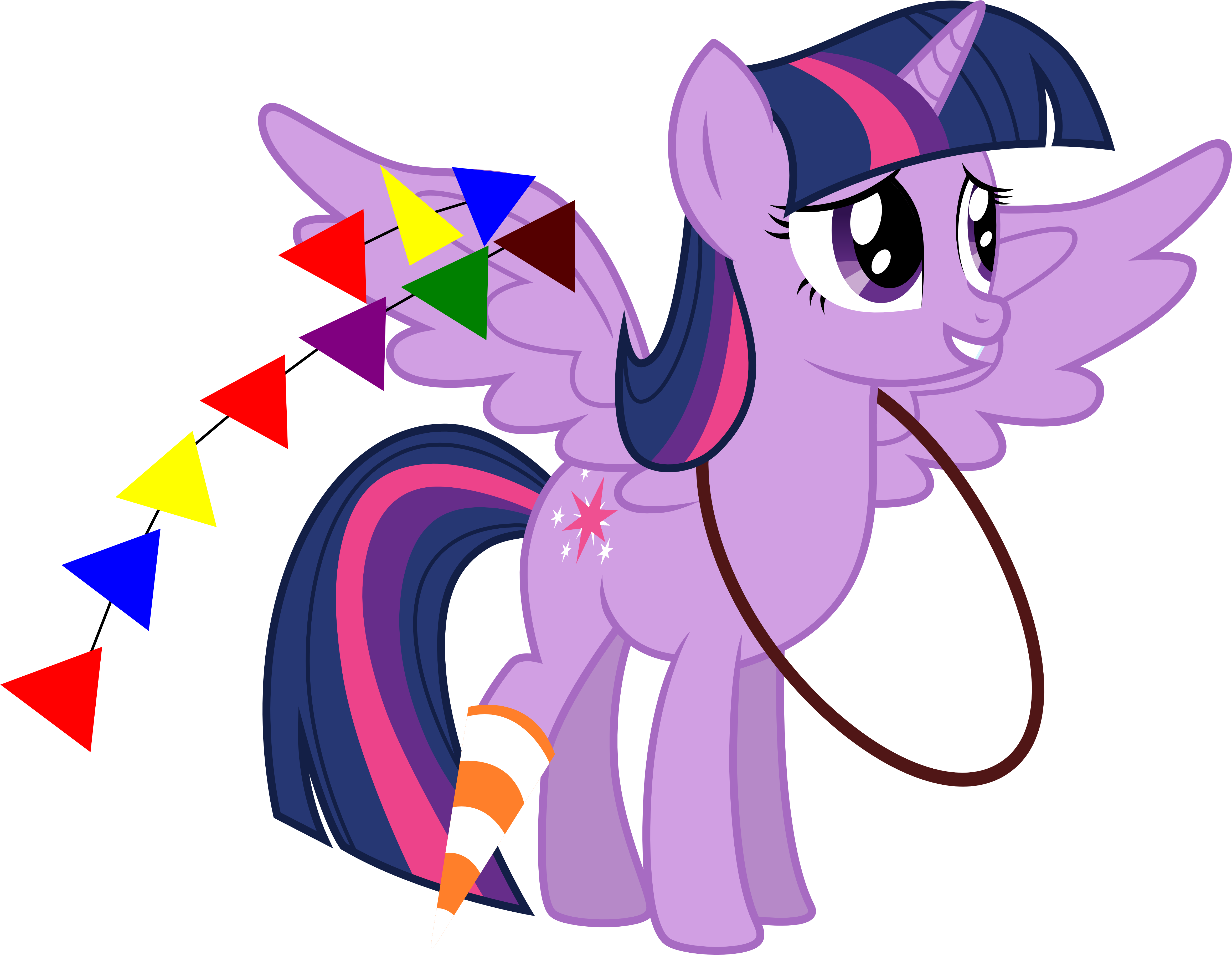 Purple Flying My Little Pony (5000x4500)