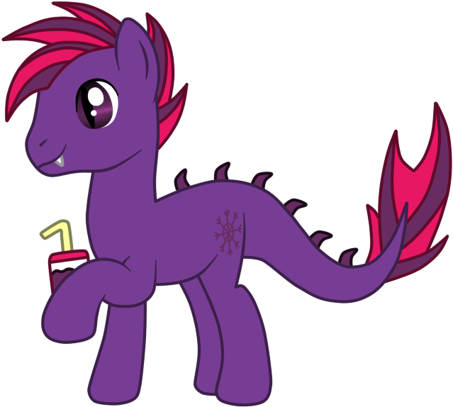 Grape Slushie The Longma By Silverromance - Cartoon (681x600)