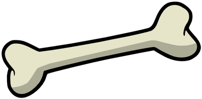 Skeleton On One Leg Transparent Png - Bone Dog (400x400)