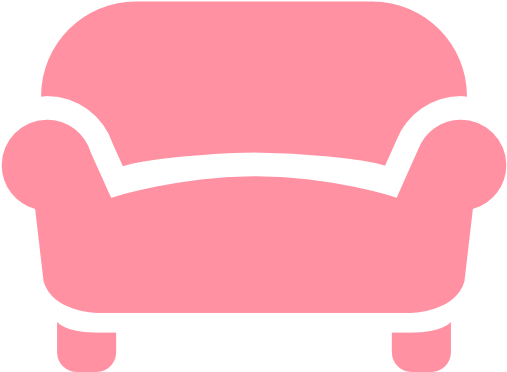 Couch Clipart Pink Couch - Sofa Icon (512x512)